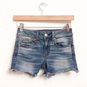 American Eagle Denim Midi Shorts Super Stretch